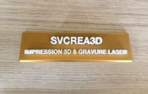 plaque de bureau personnalisée