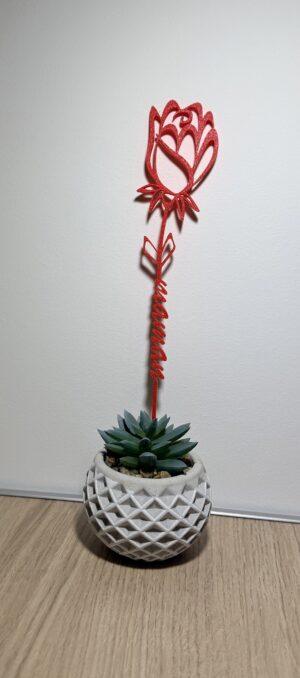 fleur 3d personnalisée