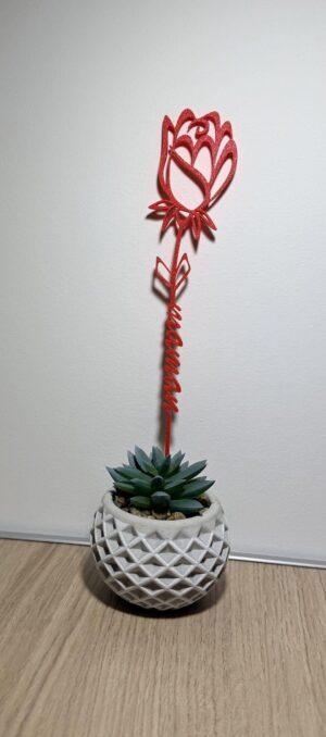 fleur 3d personnalisée