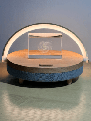 cube en cristal massif personnalisé – gravure 3d haute définition