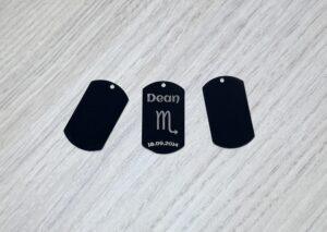 pendentif plaque militaire